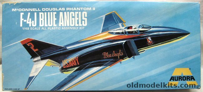 Aurora 1/48 F-4J Phantom II Blue Angels, 367 plastic model kit